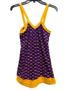 LSU Tigers Women's Purple & Gold Sleeveless Tank Top With Logo Print - Size S
